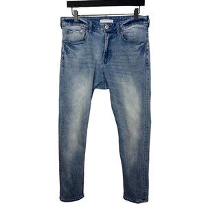 PacSun Slim Taper Jeans Men 32x32 Light Wash Stretch Denim Mid Rise Blue